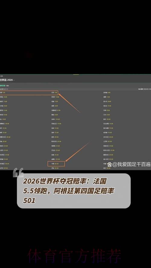 2026年世界杯夺冠热门队伍投注赔率深度解析