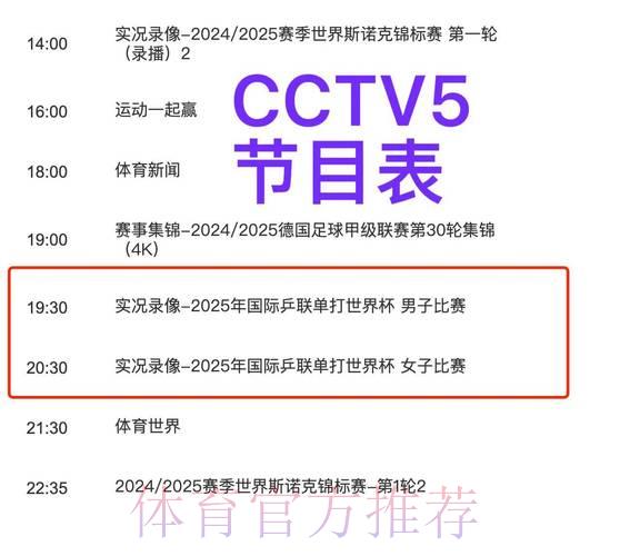 CCTV5倾情呈现世界杯全程精彩实况转播